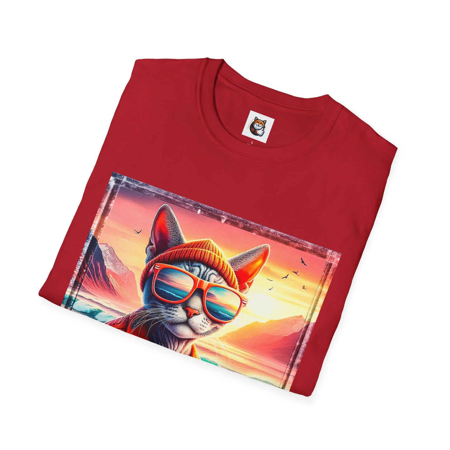 Devon Rex Cat Unisex Softstyle T-Shirt
