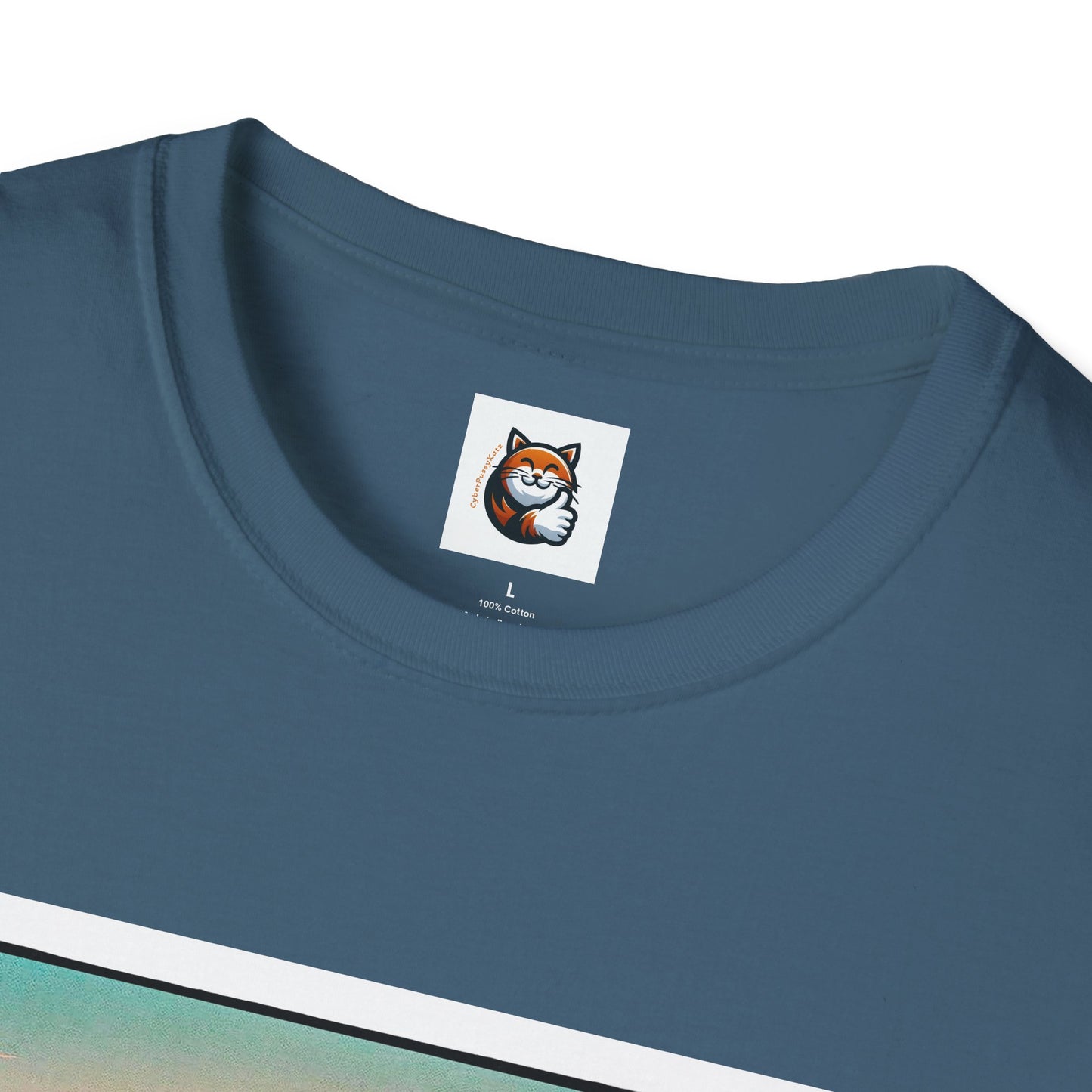 Wacky Devon Rex vintage car Unisex Softstyle T-Shirt