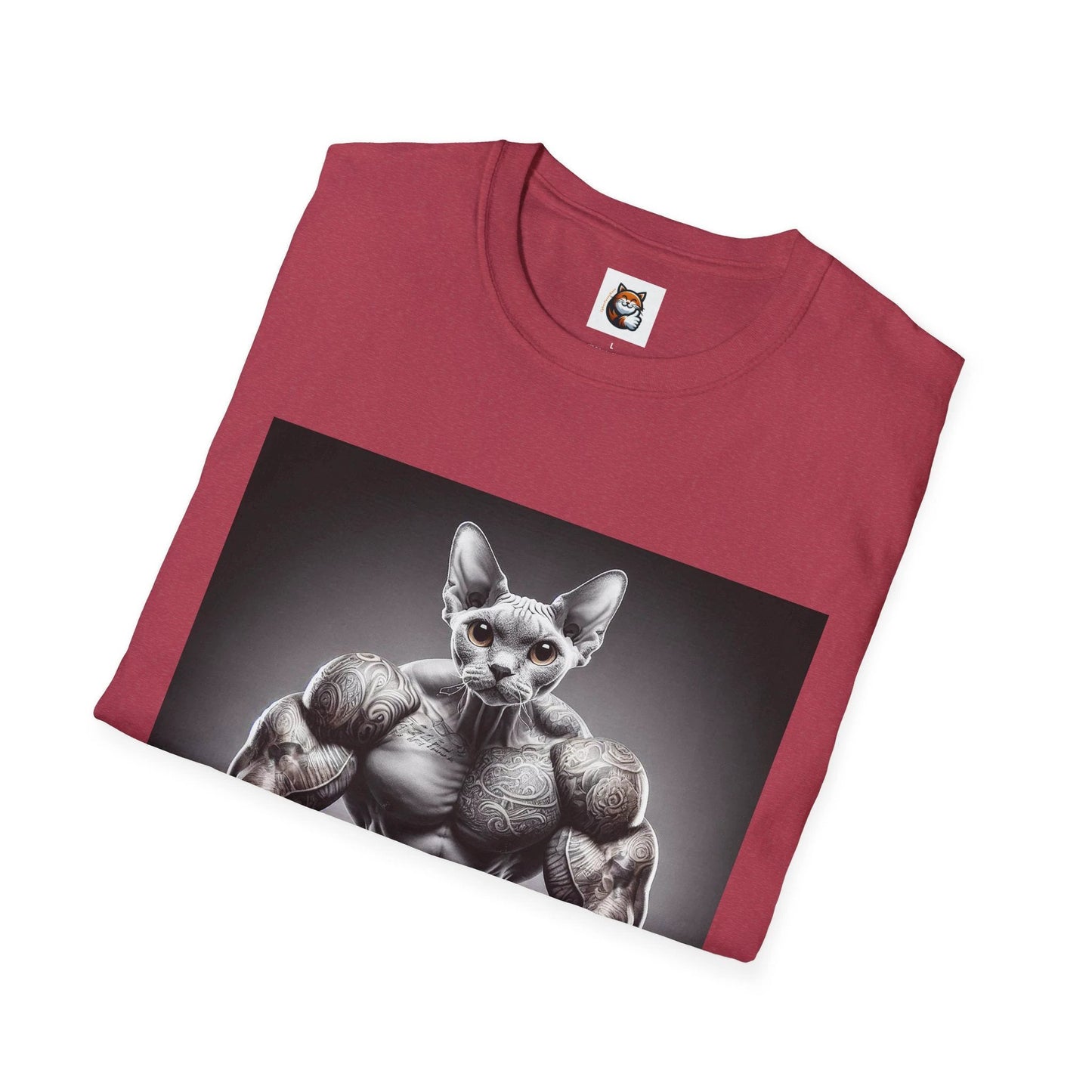 Devon Rex Cat personal trainer Softstyle T-Shirt by Printify