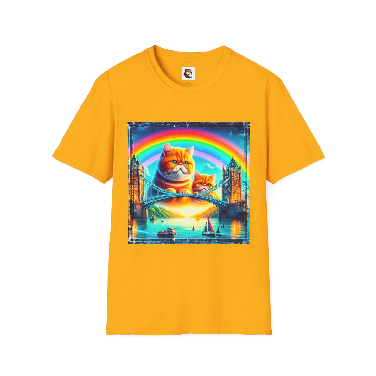 Exotic Shorthair Cat Unisex Softstyle T-Shirt