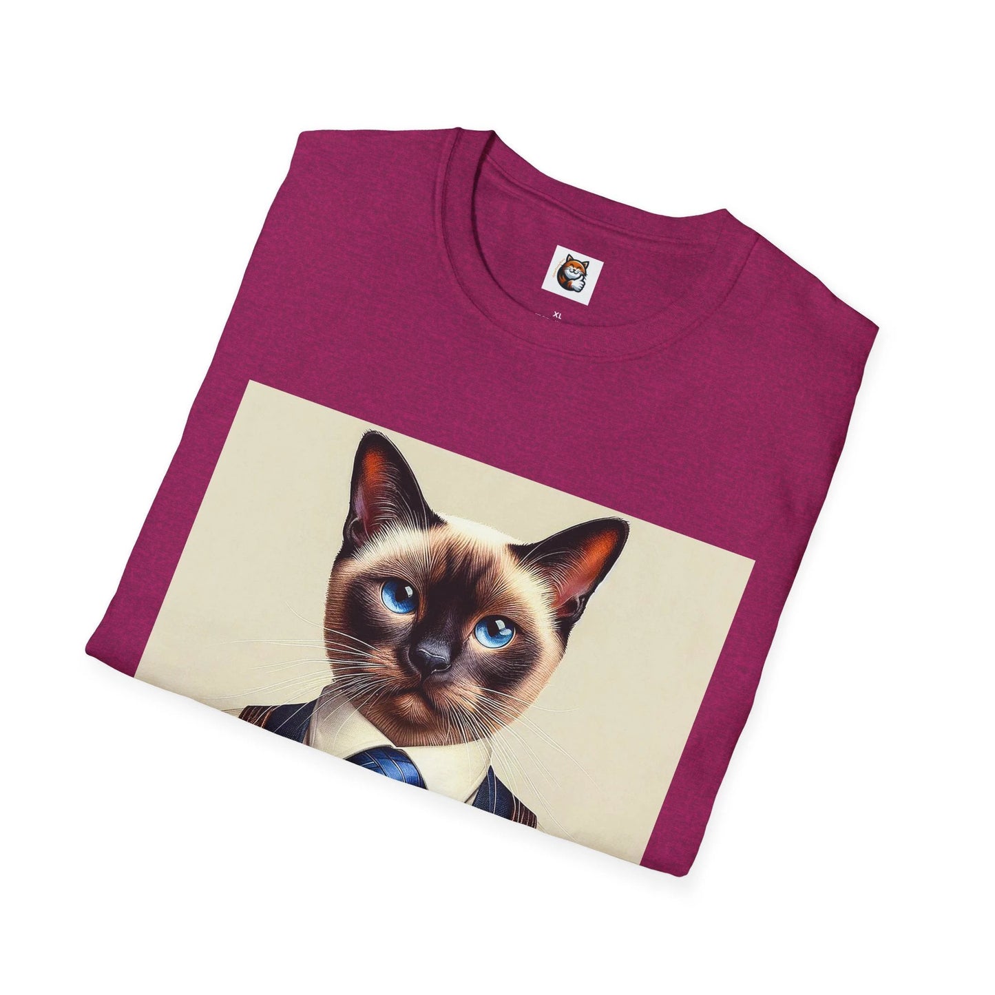 Siamese Cat business man by Printify