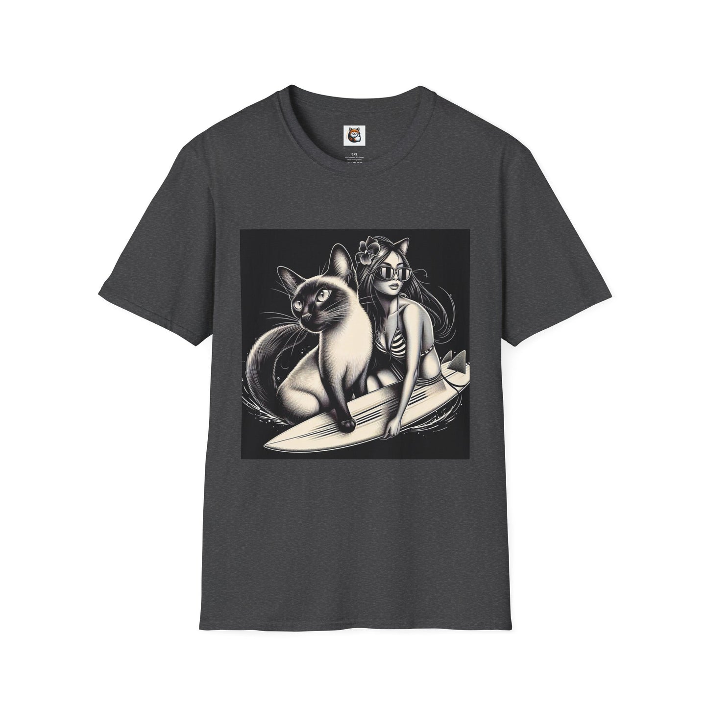 Siamese Cat surfing queen