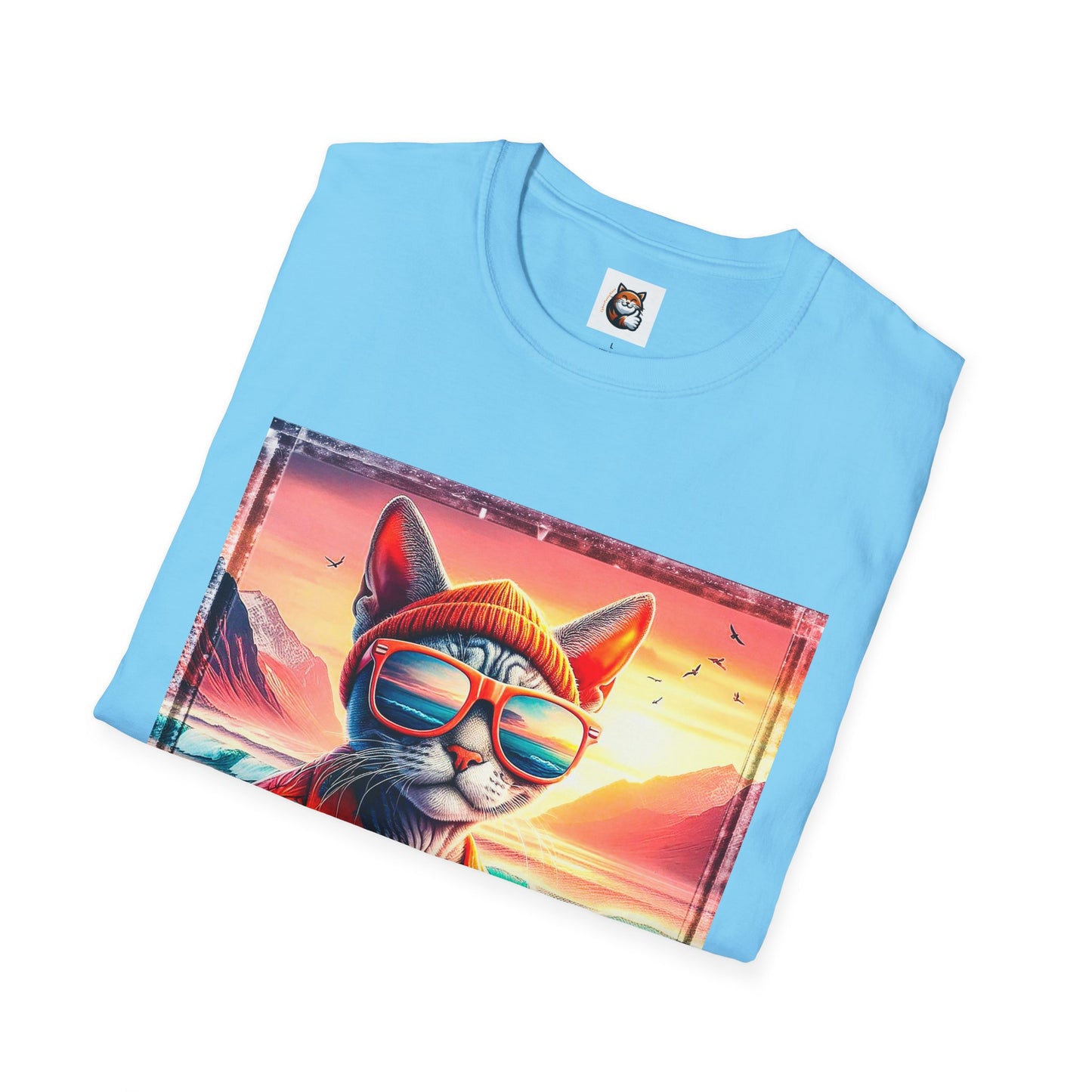 Devon Rex Cat Unisex Softstyle T-Shirt