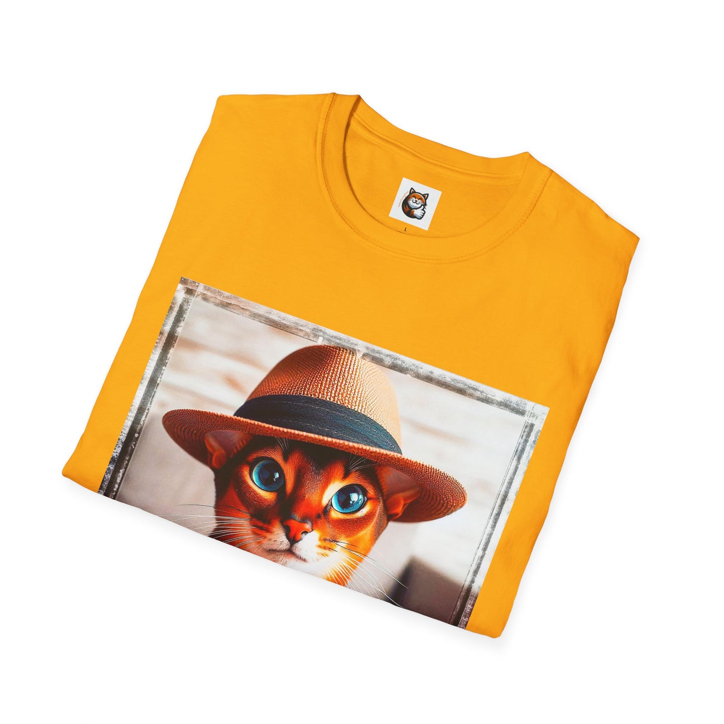 Abyssinian hat and tie Unisex Softstyle T-Shirt