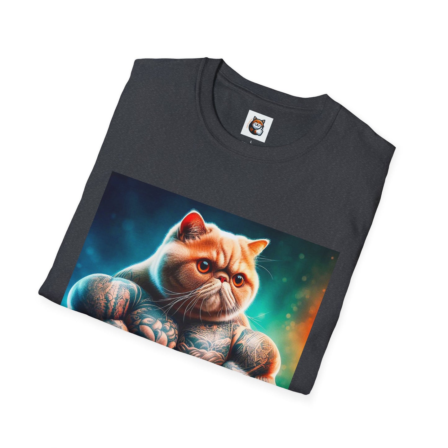 Exotic Shorthair Cat Unisex Softstyle T-Shirt