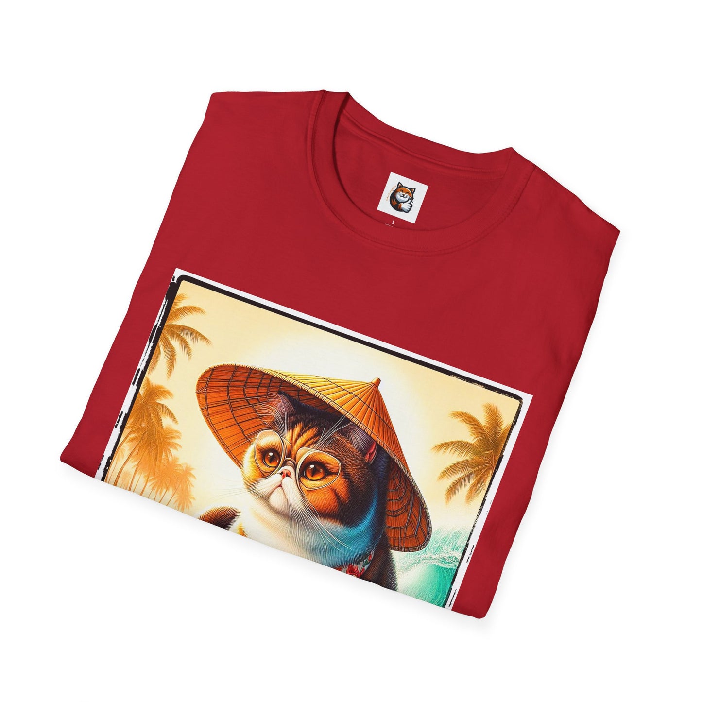 Exotic Shorthair Cat Unisex Softstyle T-Shirt