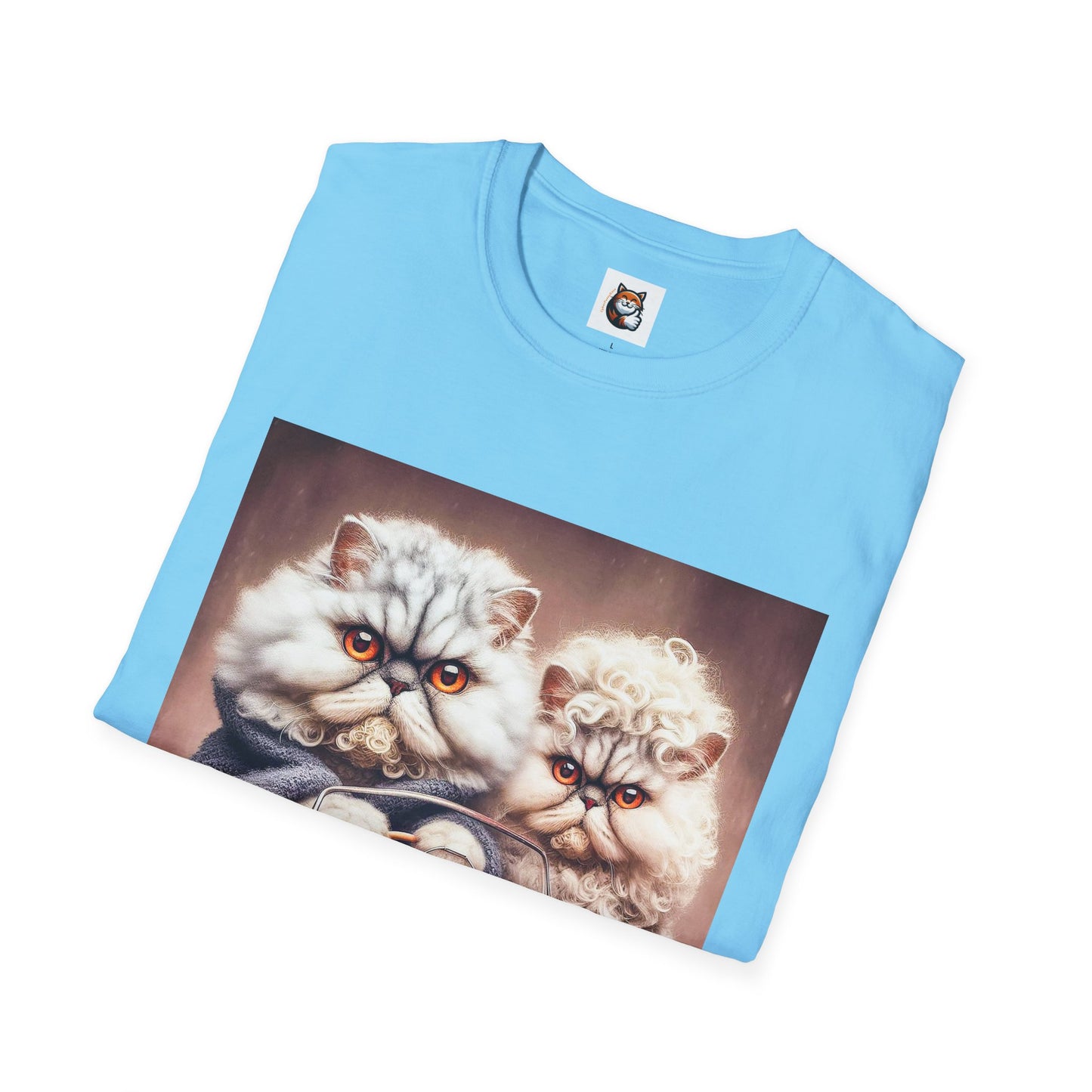 Wacky Selkirk Rex Cat T-Shirt angry couple