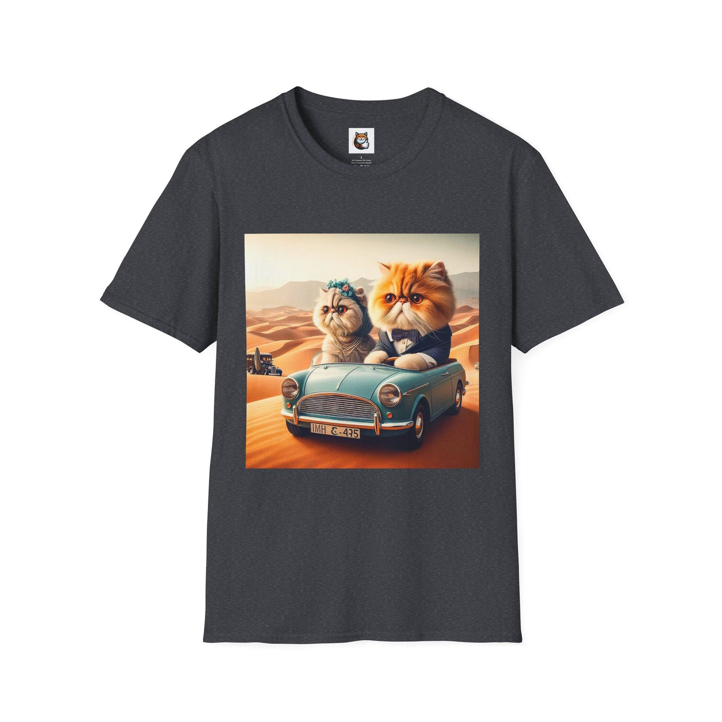 Wacky Persian Cat Unisex Softstyle T-Shirt