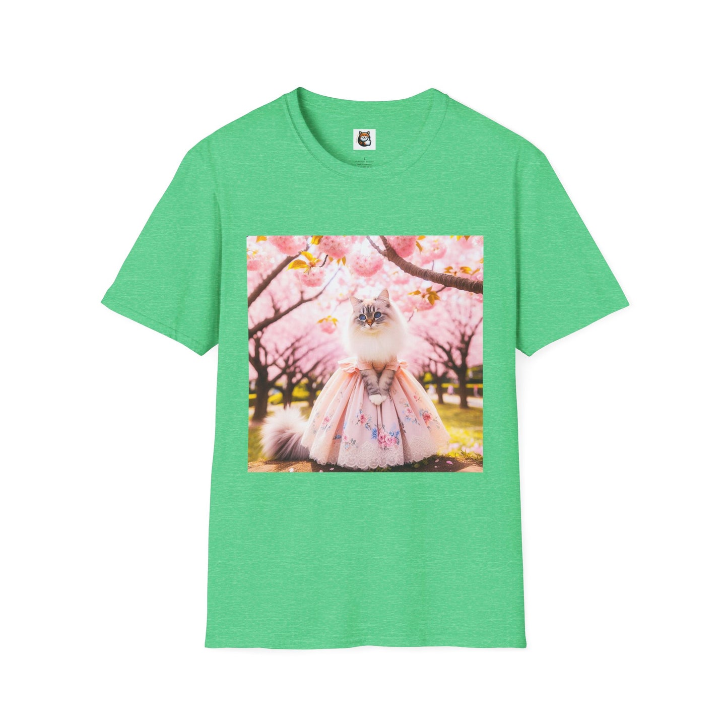 Siberian Cat pink dress shirt