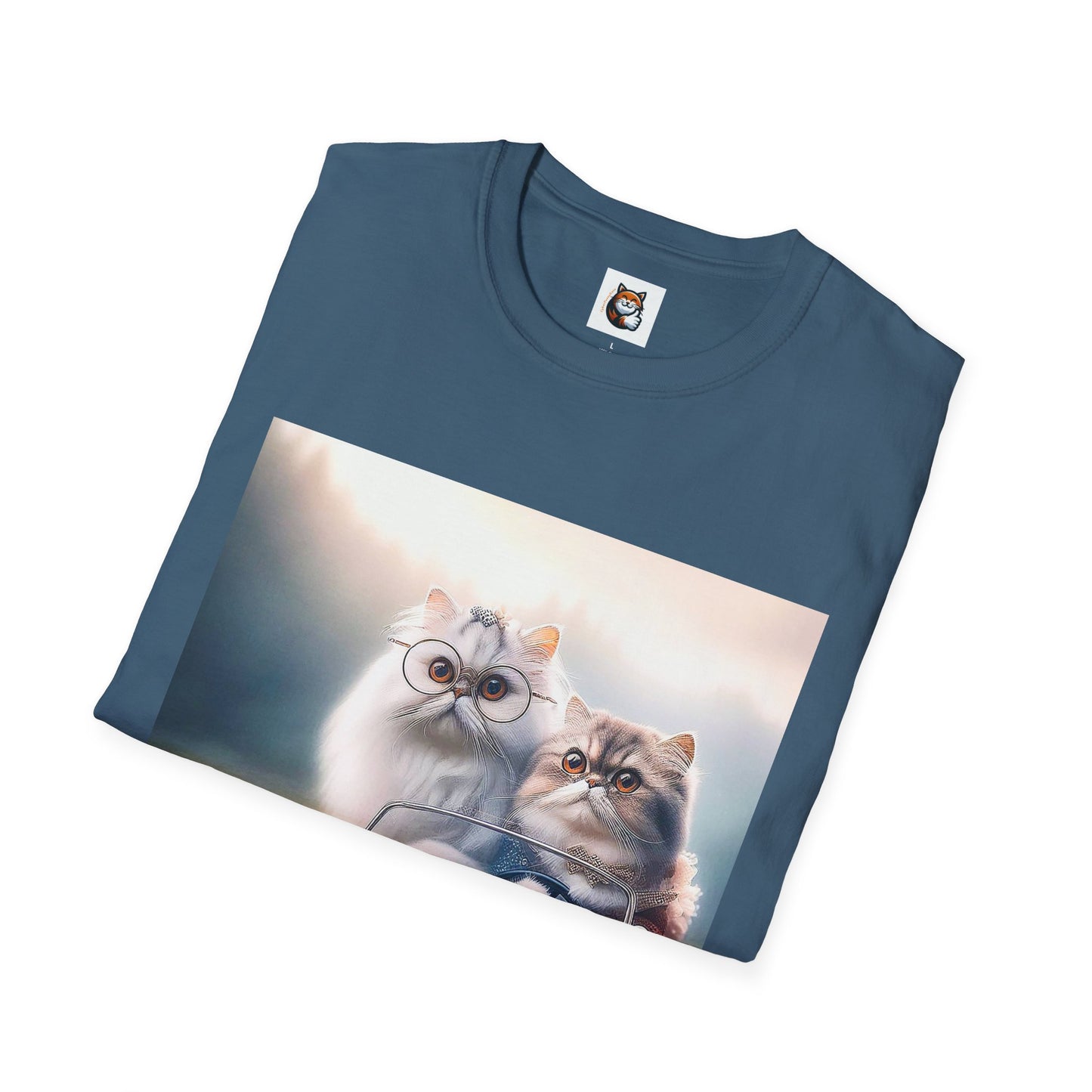 Wacky Persian Cat Unisex Softstyle T-Shirt