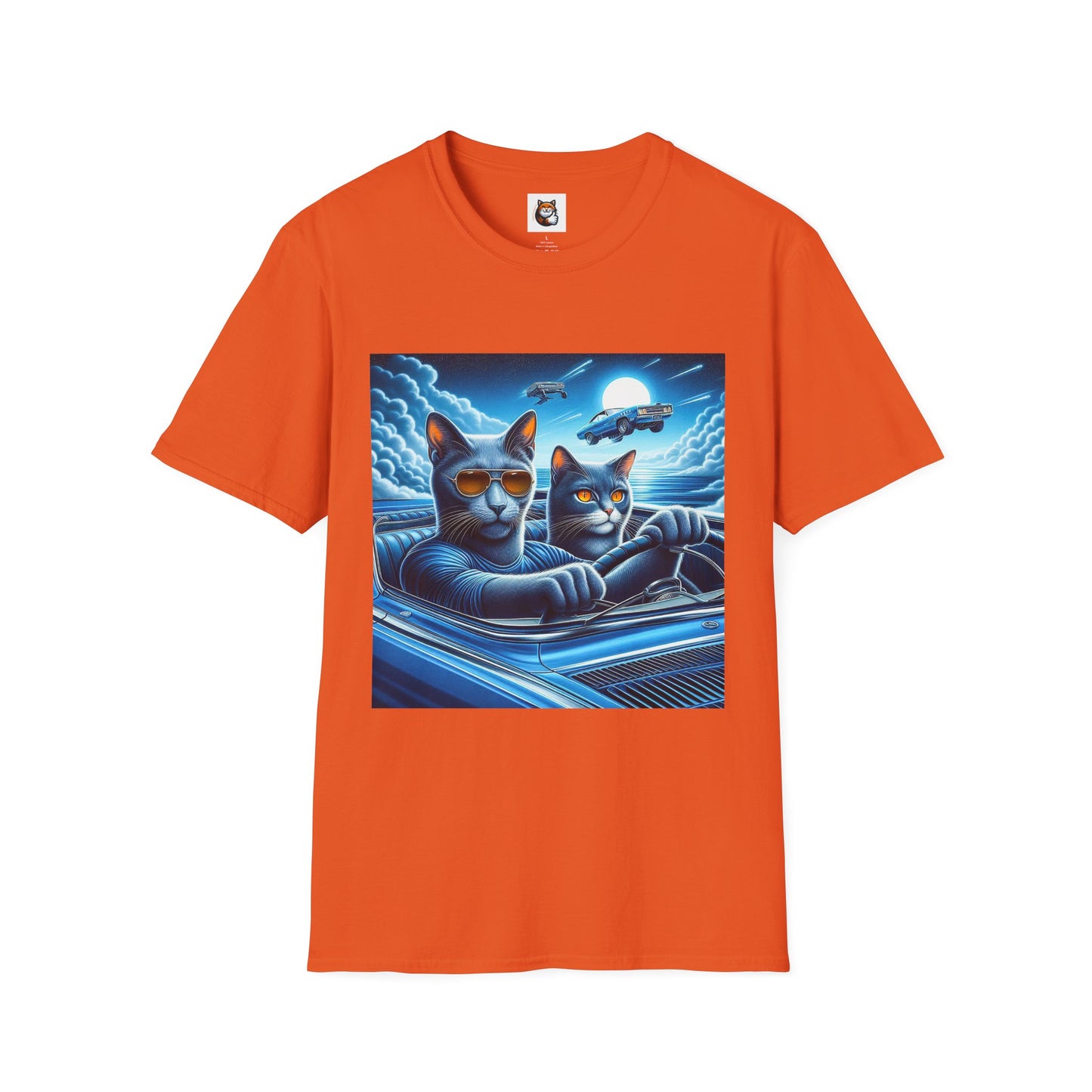 Russian Blue Cat pretty night T-Shirt