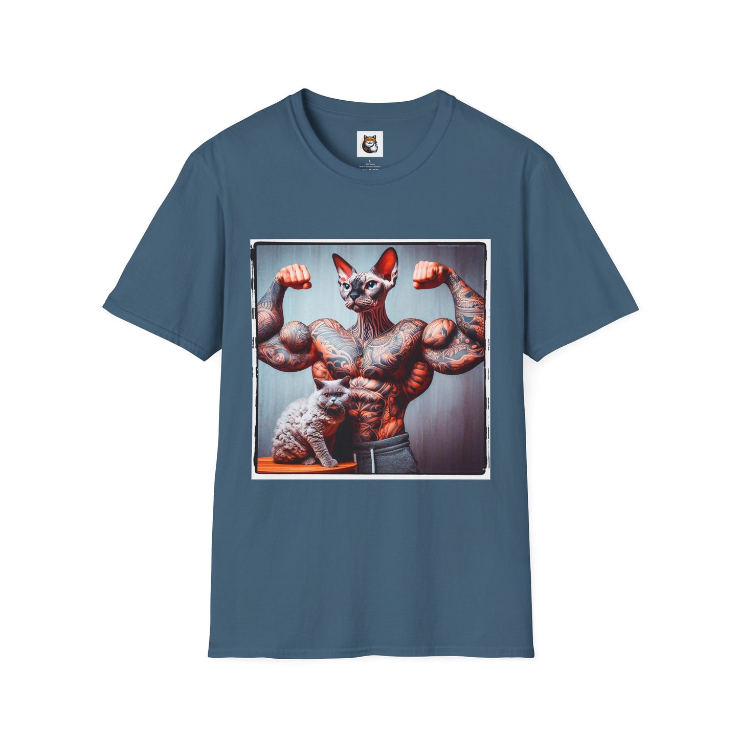 Devon Rex Cat Unisex Softstyle T-Shirt