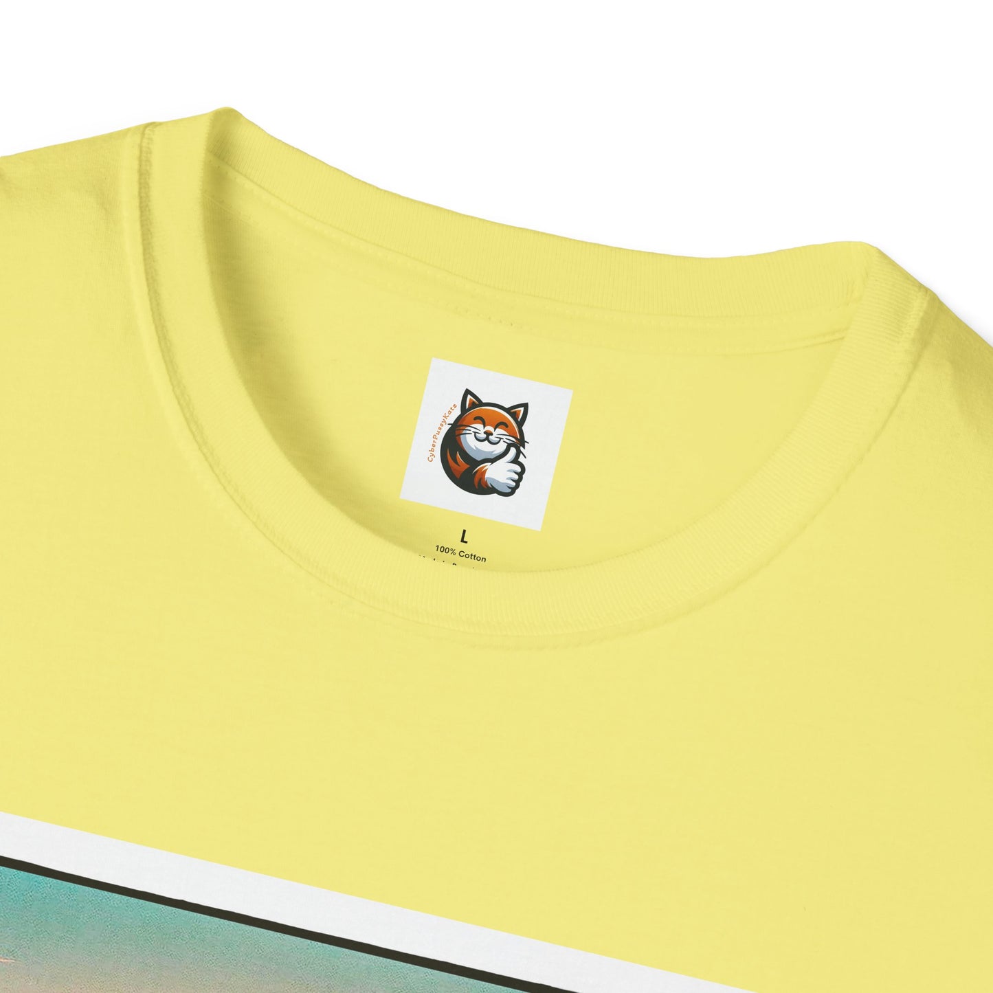 Wacky Devon Rex vintage car Unisex Softstyle T-Shirt
