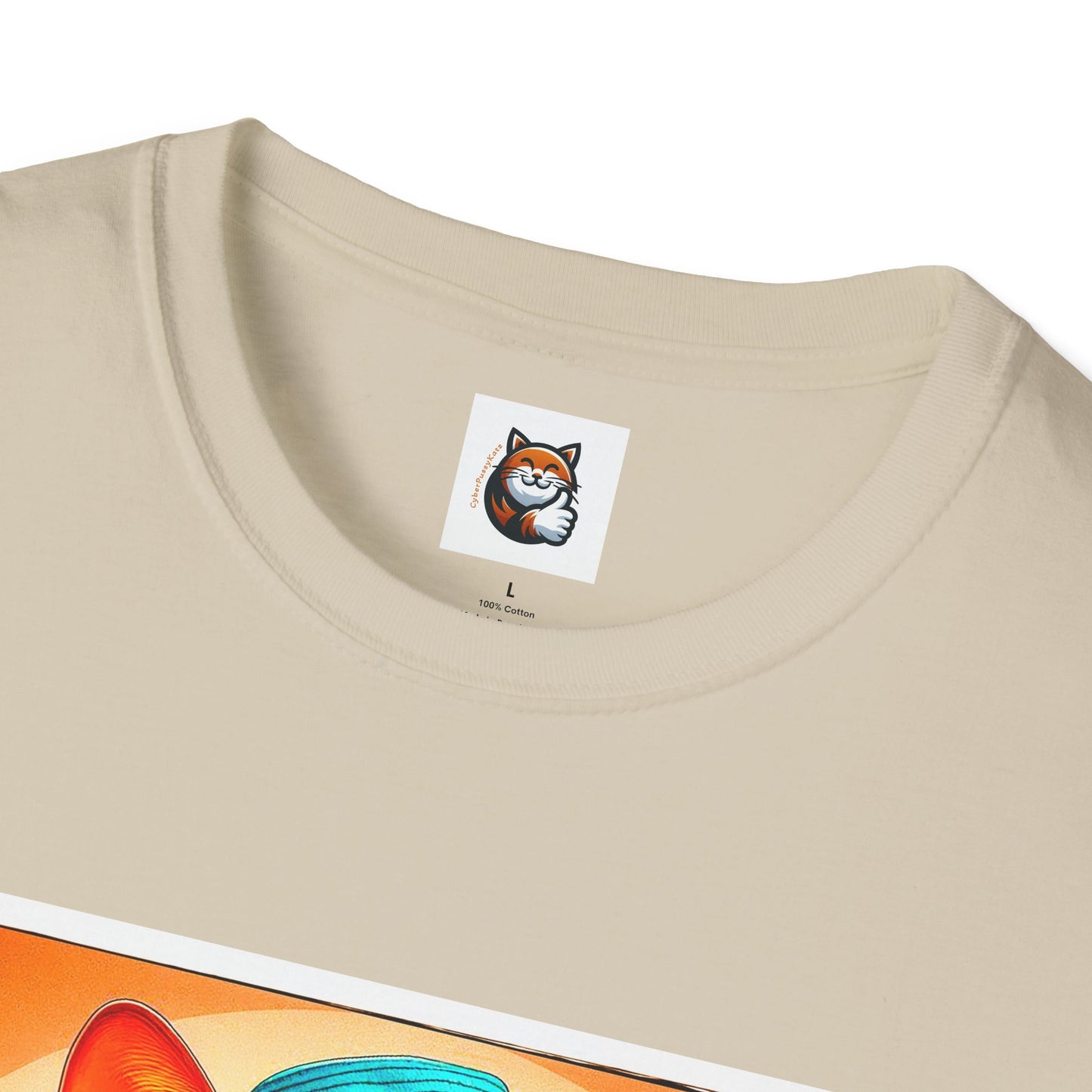 Abyssinian surfing Softstyle T-Shirt