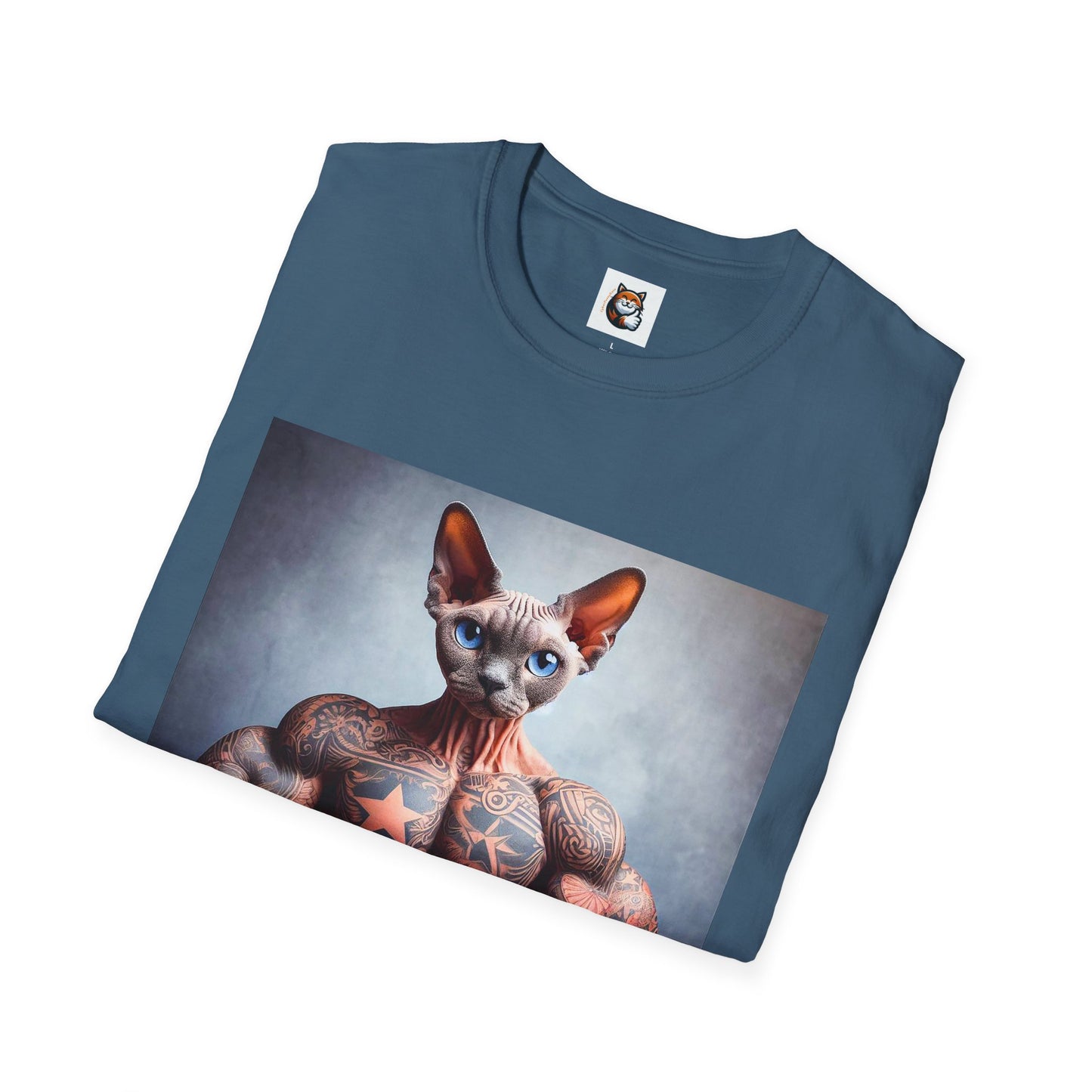 Devon Rex Cat Unisex Softstyle T-Shirt