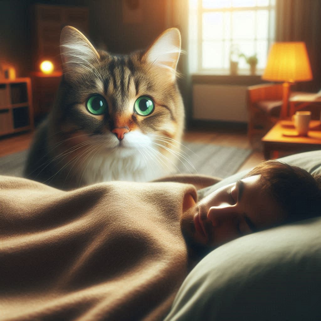 Why Do Cats Stare at You While You Sleep?