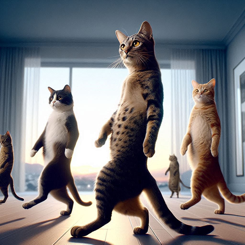 Cats That Walk Like Humans – Videos of Cats Hilariously Standing or Walking Upright