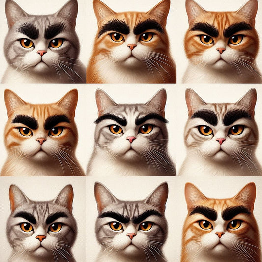 Cats with Eyebrows – Funny and Expressive Felines with Natural Eyebrow Markings