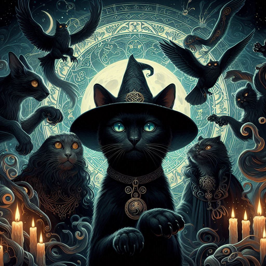 Witch’s Familiars – The History of Black Cats as Magical Companions