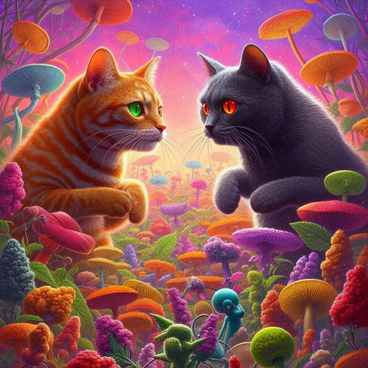 Catnip vs. Silvervine: The Great Feline High Debate