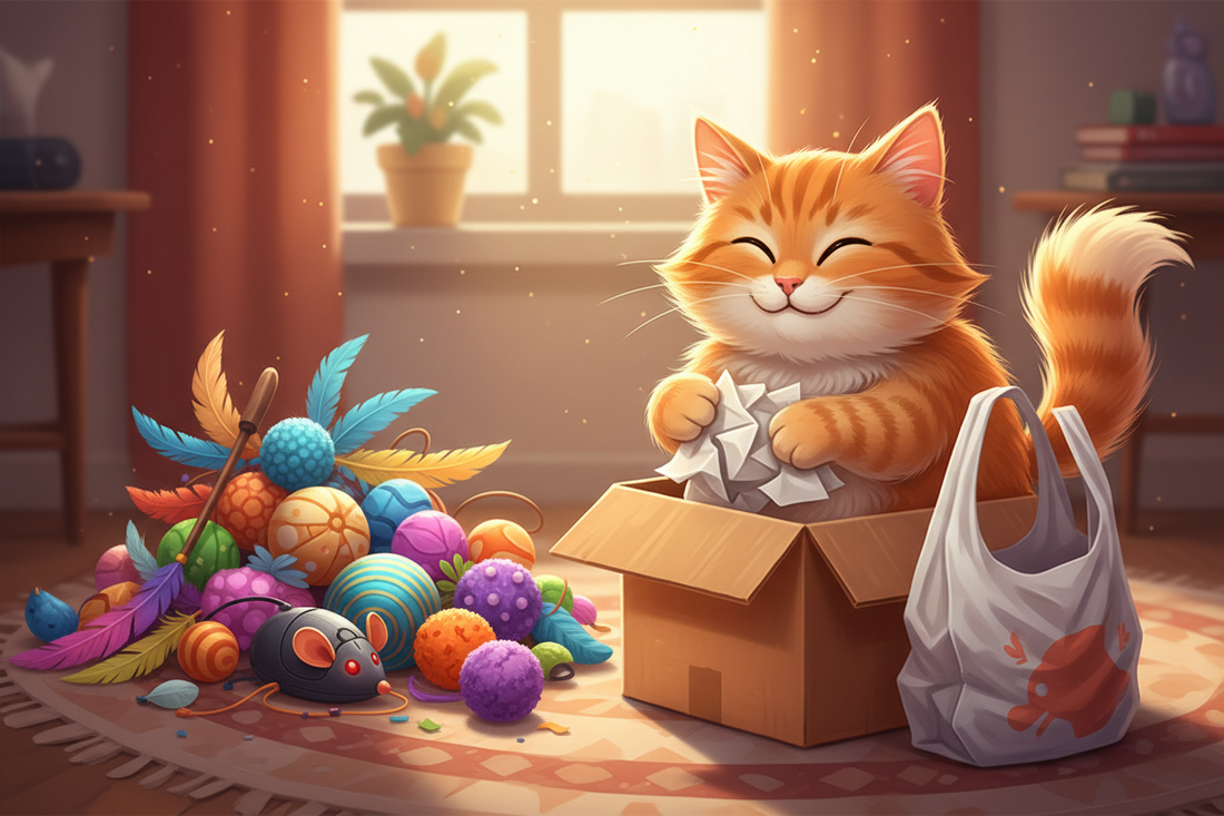 Why Cats Ignore Expensive Toys but Love Random Trash
