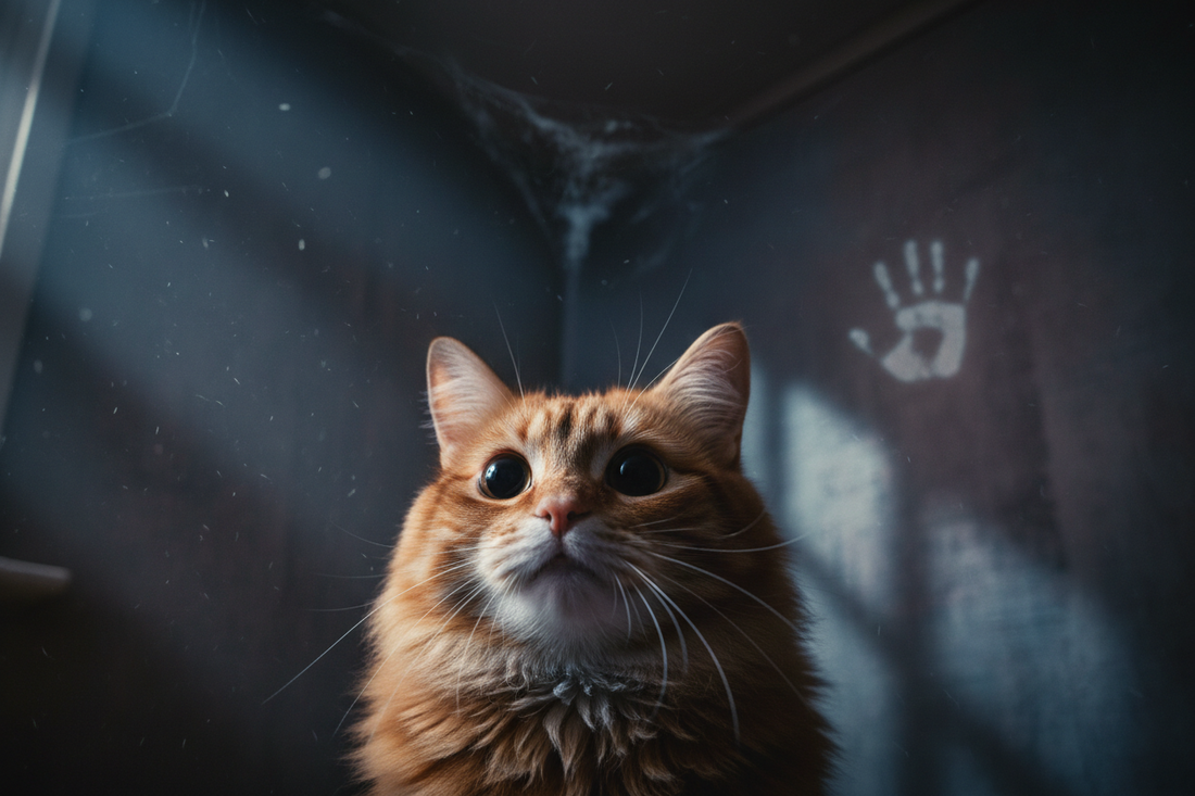 Why Cats Randomly Stare at Ceiling Corners Like They’ve Seen Something Terrifying