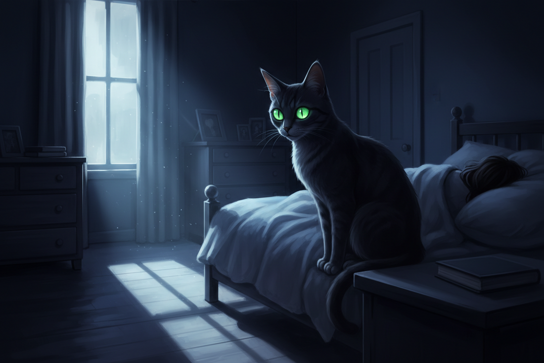 Why Cats Randomly Stare at You While You Sleep