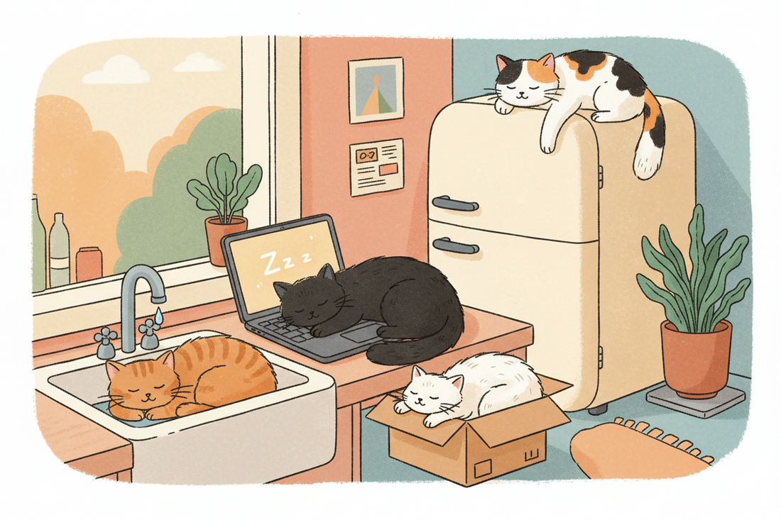 Why Cats Sleep in the Weirdest Places