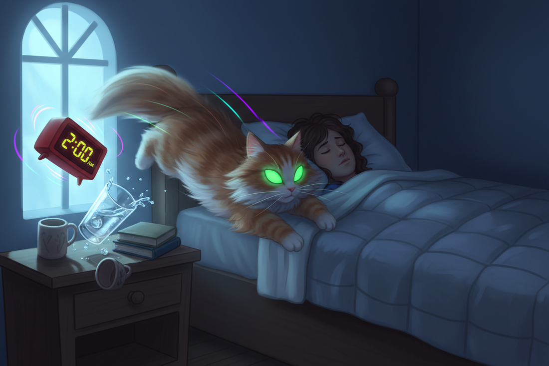 Why Cats Suddenly Wake Up and Choose Violence at 2 AM