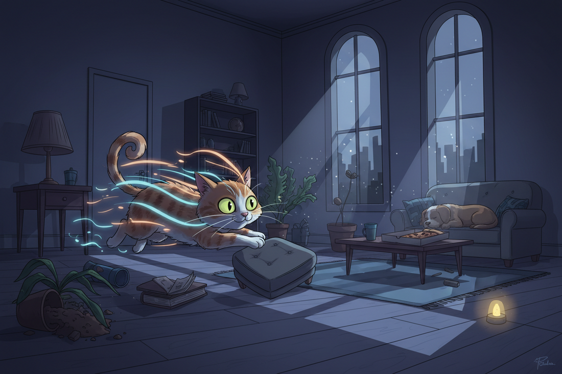 Why Cats Zoom Around the House at 3 AM
