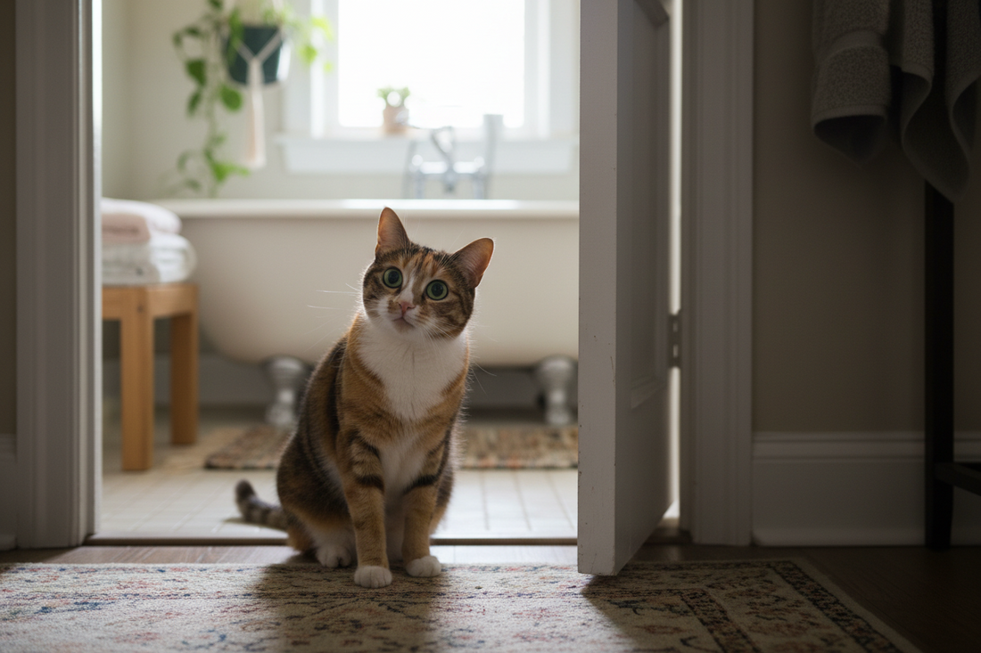 Why Your Cat Follows You Into the Bathroom