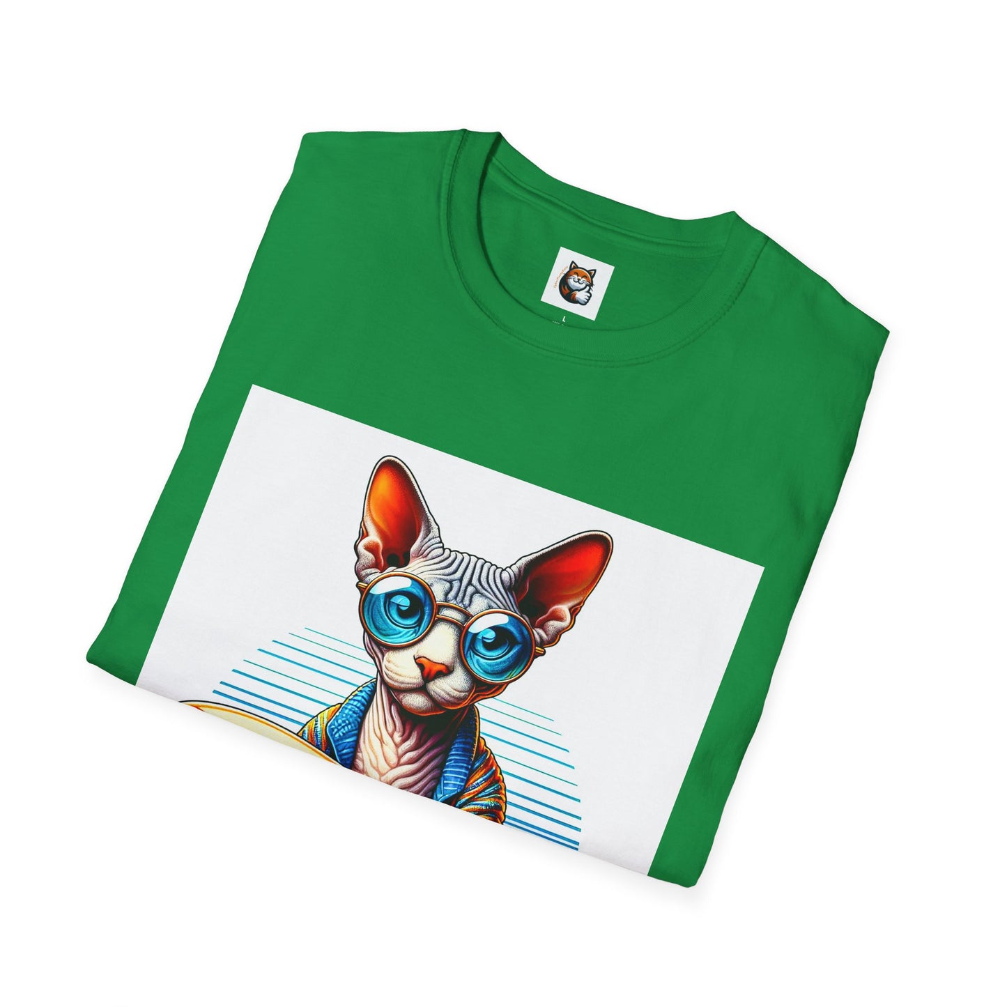 Devon Rex Cat Unisex Softstyle T-Shirt
