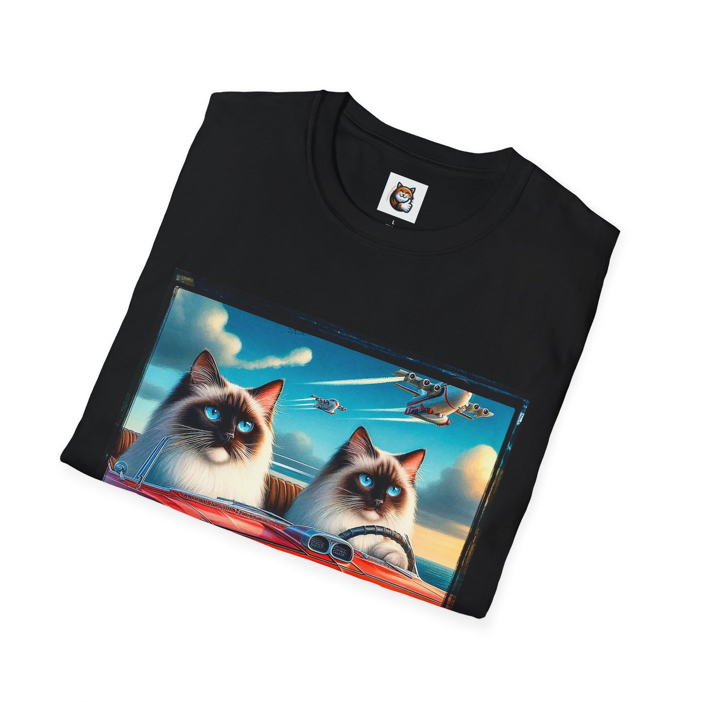 Wacky Birman night driving Softstyle T-Shirt