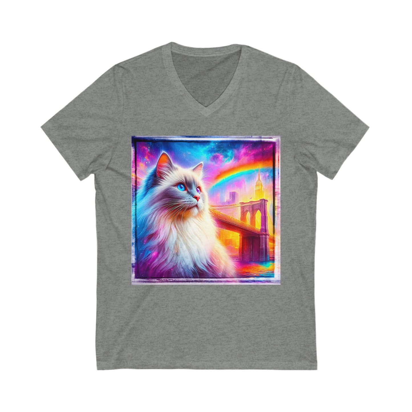 Birman Unisex Jersey Short Sleeve V-Neck Tee