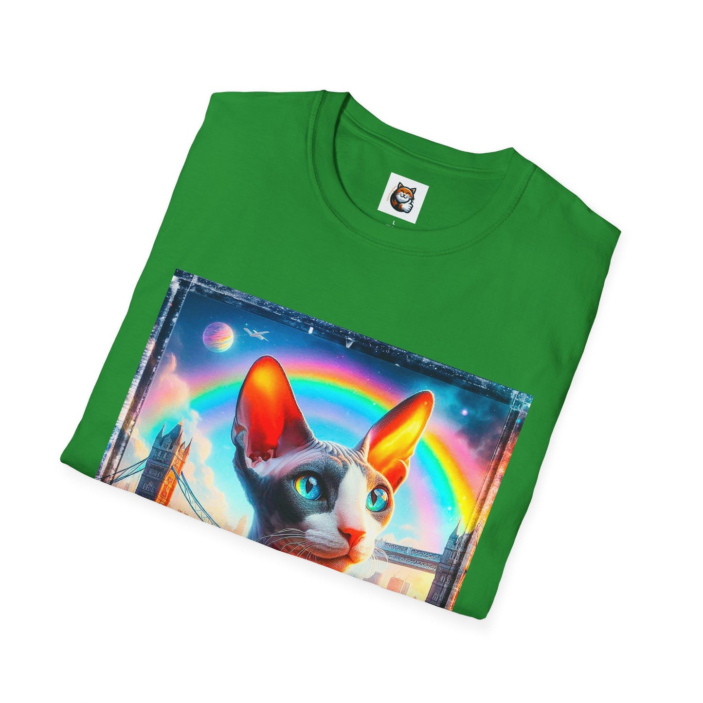 Cornish Rex Cat rainbow bridge T-Shirt