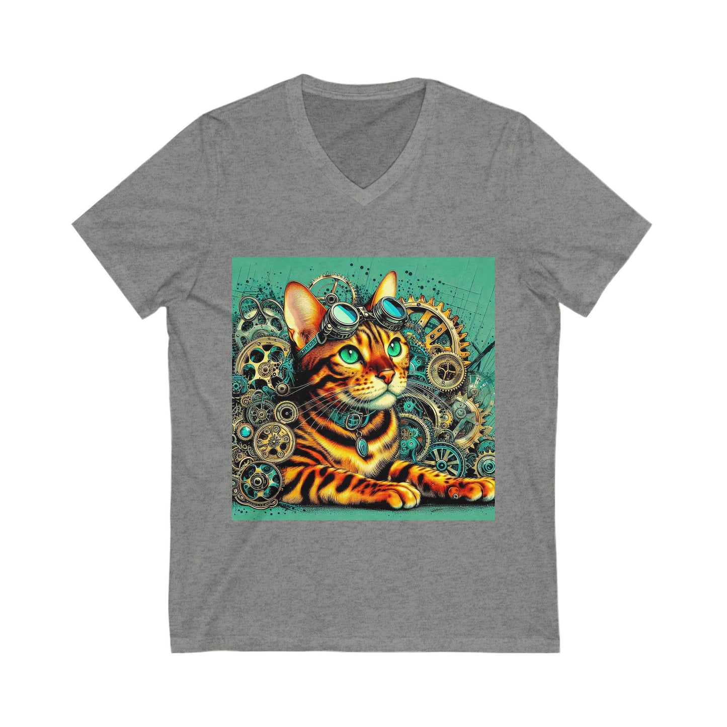 Bengal Unisex Jersey Short Sleeve V-Neck Tee