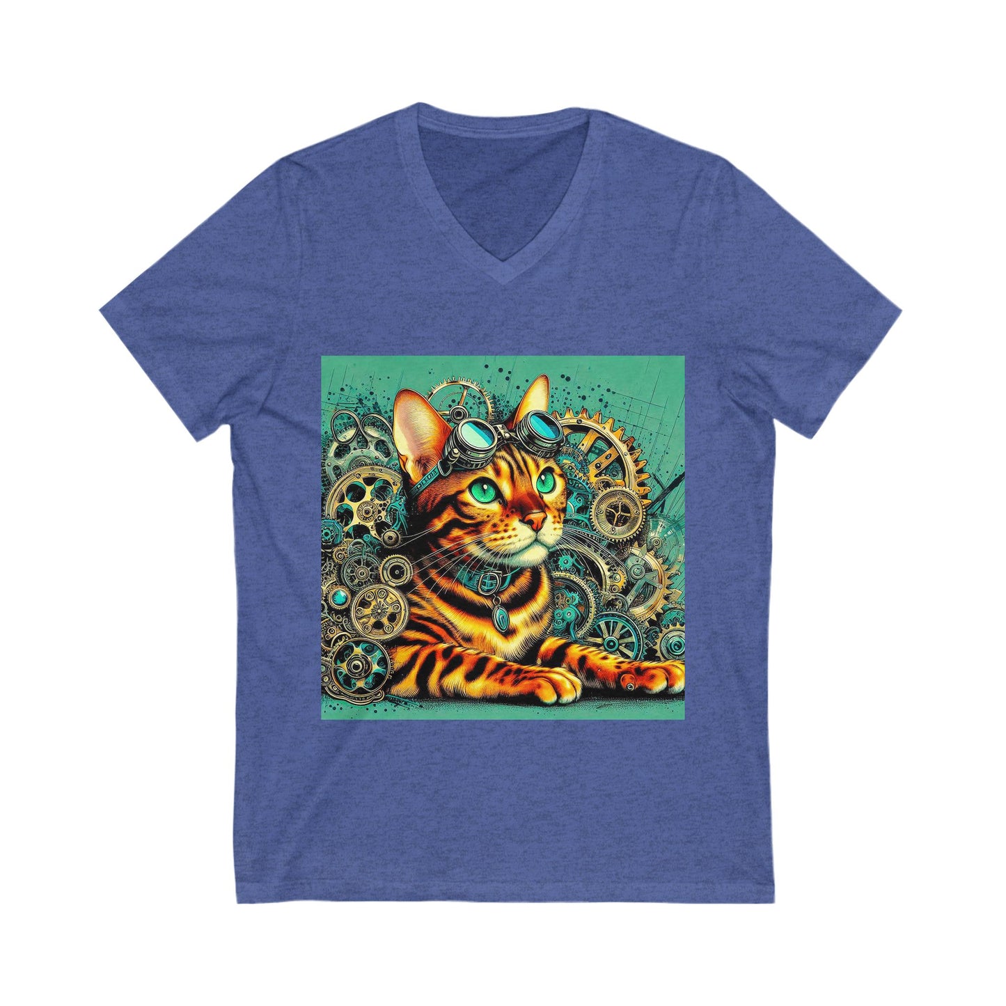 Bengal Unisex Jersey Short Sleeve V-Neck Tee