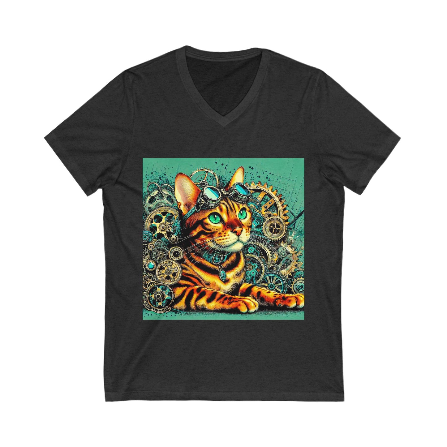 Bengal Unisex Jersey Short Sleeve V-Neck Tee