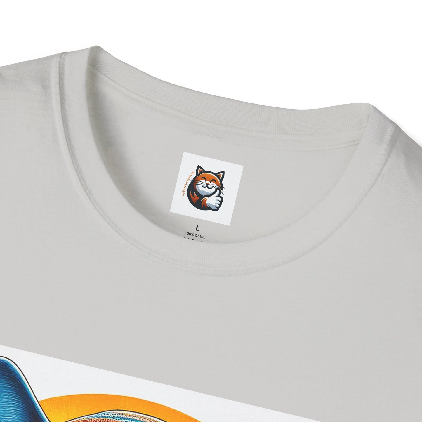 Russian Blue Cat Unisex Softstyle T-Shirt
