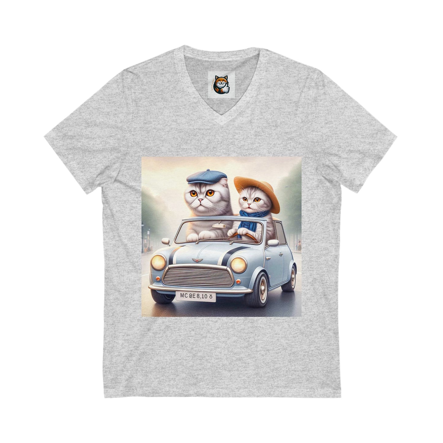 Scottish Fold Cat fun couple driving