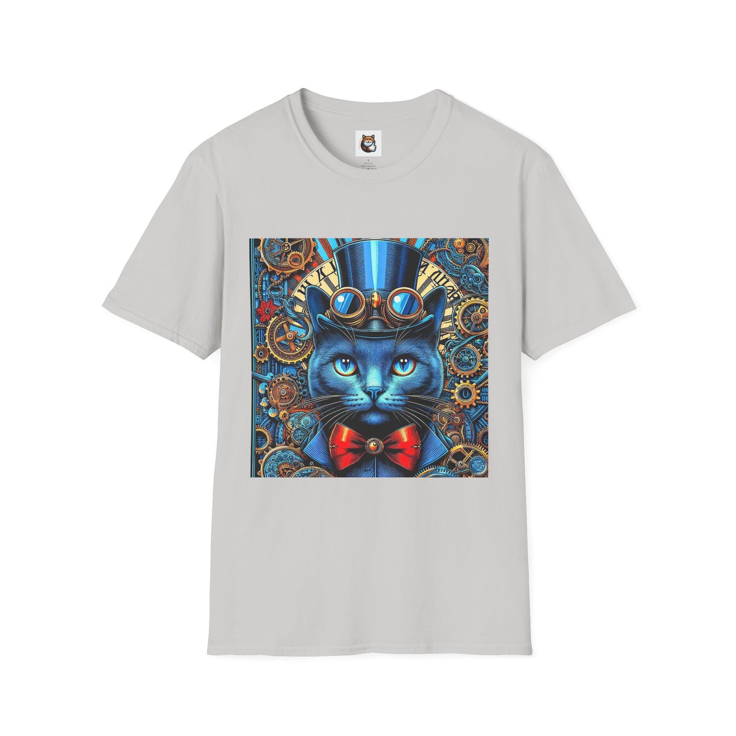 Russian Blue Cat Unisex Softstyle T-Shirt