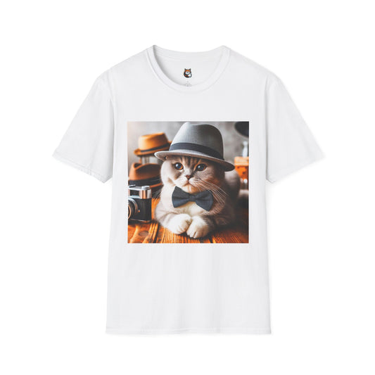 Scottish Fold Cat hat and tie  T-Shirt