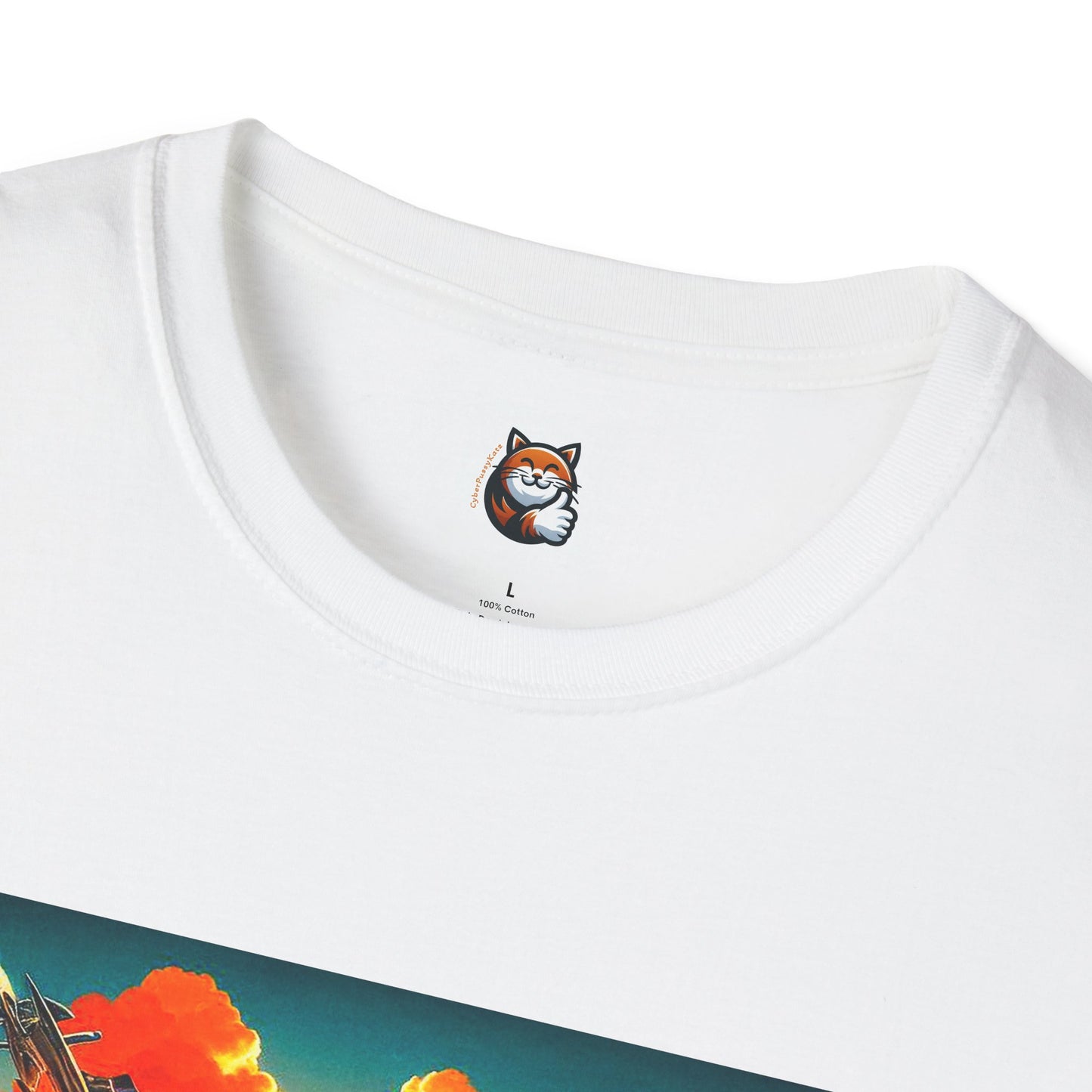 Wacky Domestic Cat Unisex Softstyle T-Shirt