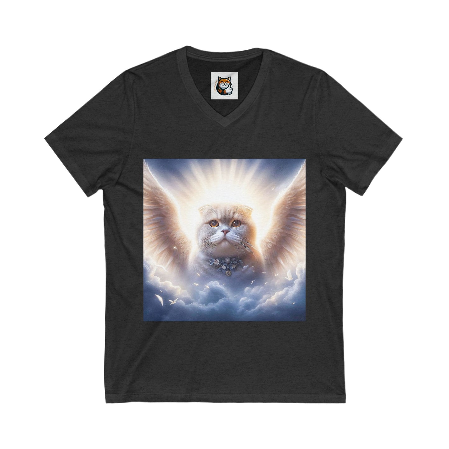 Scottish Fold Cat pretty heavenly Angel tee
