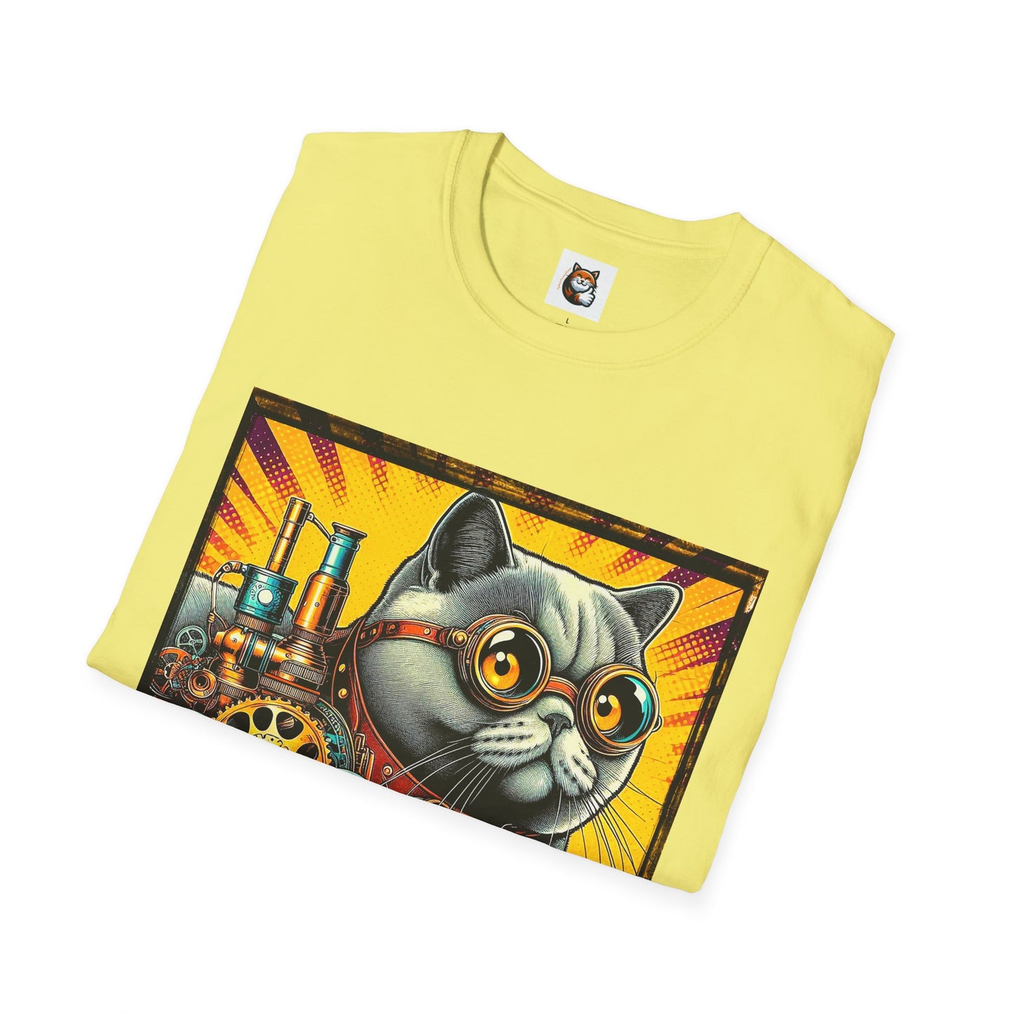 British Shorthair steam punk Softstyle T-Shirt