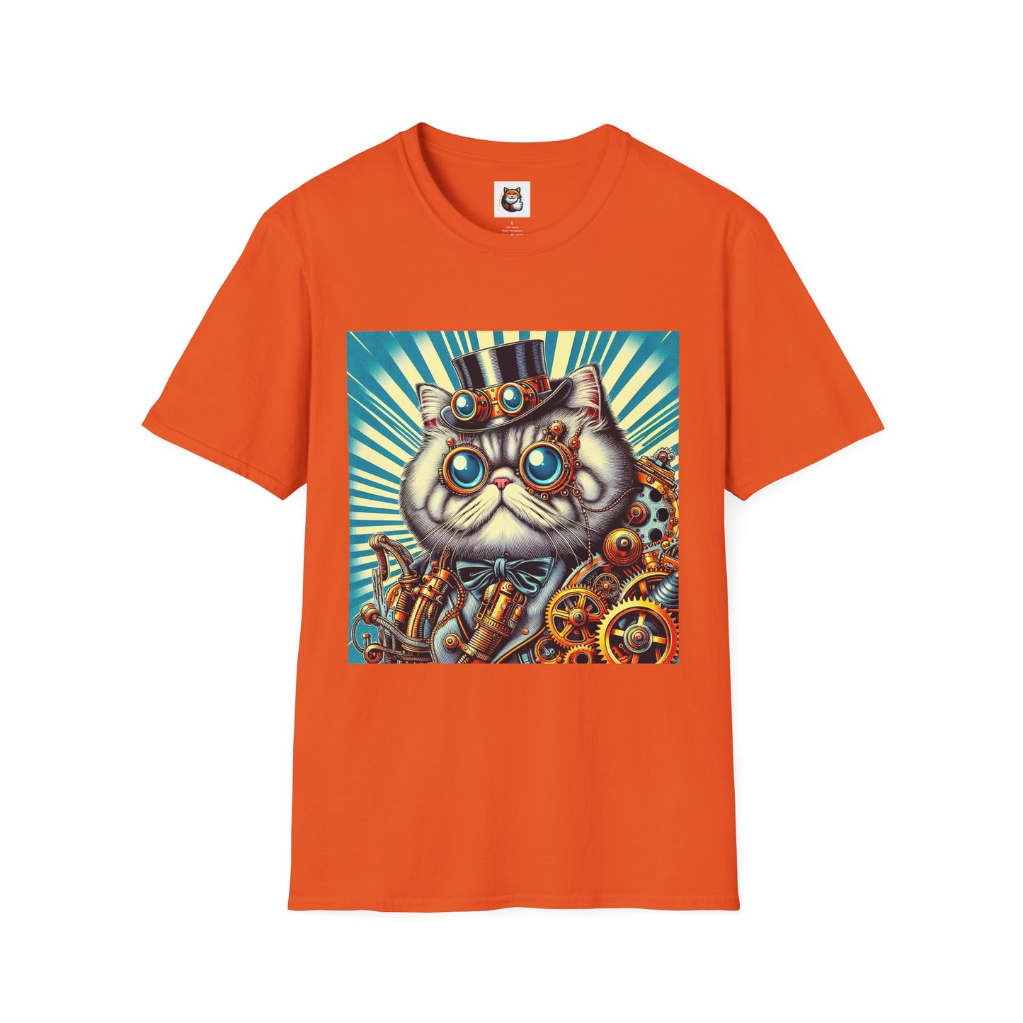 Selkirk Rex Cat T-Shirt steam punk