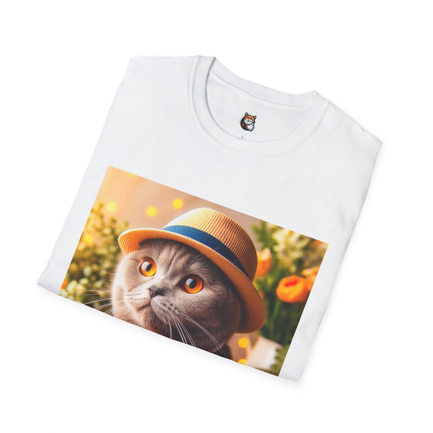 Scottish Fold Cat top hat T-Shirt