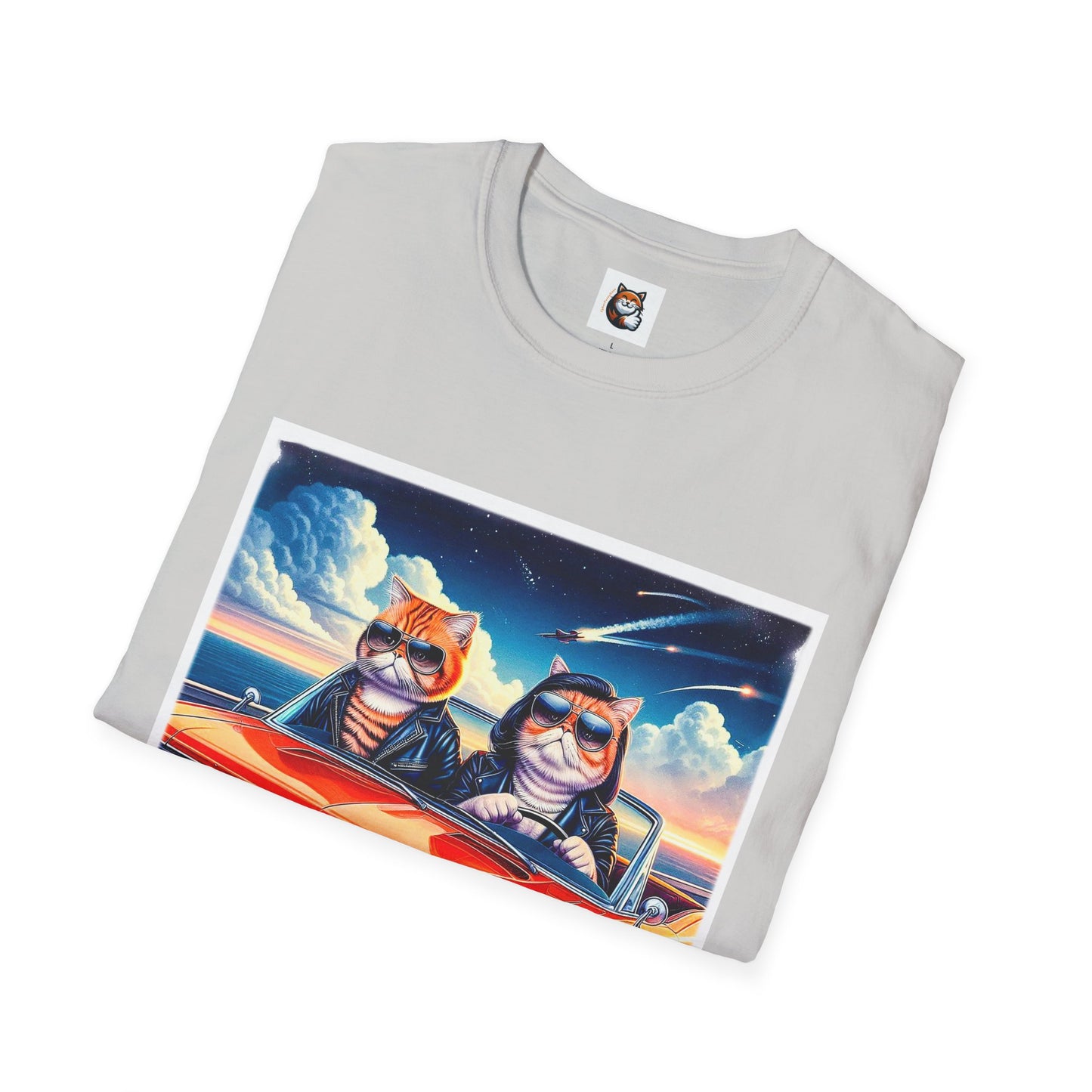 Wacky Exotic Shorthair Cat Unisex Softstyle T-Shirt