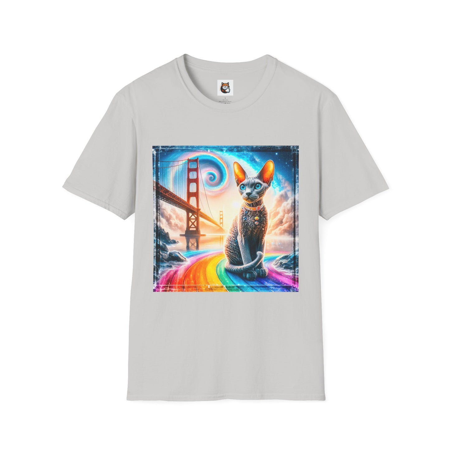 Devon Rex Cat Unisex Softstyle T-Shirt