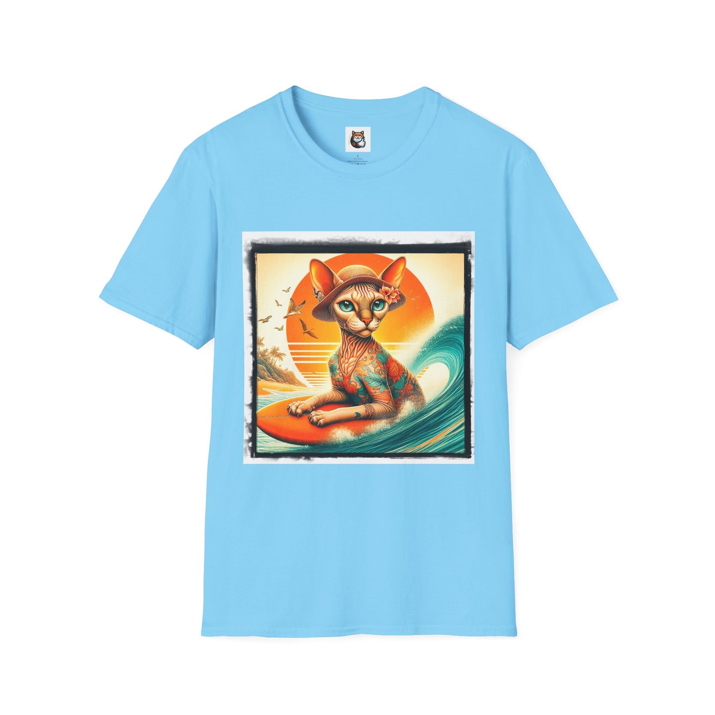 Devon Rex Cat Unisex Softstyle T-Shirt